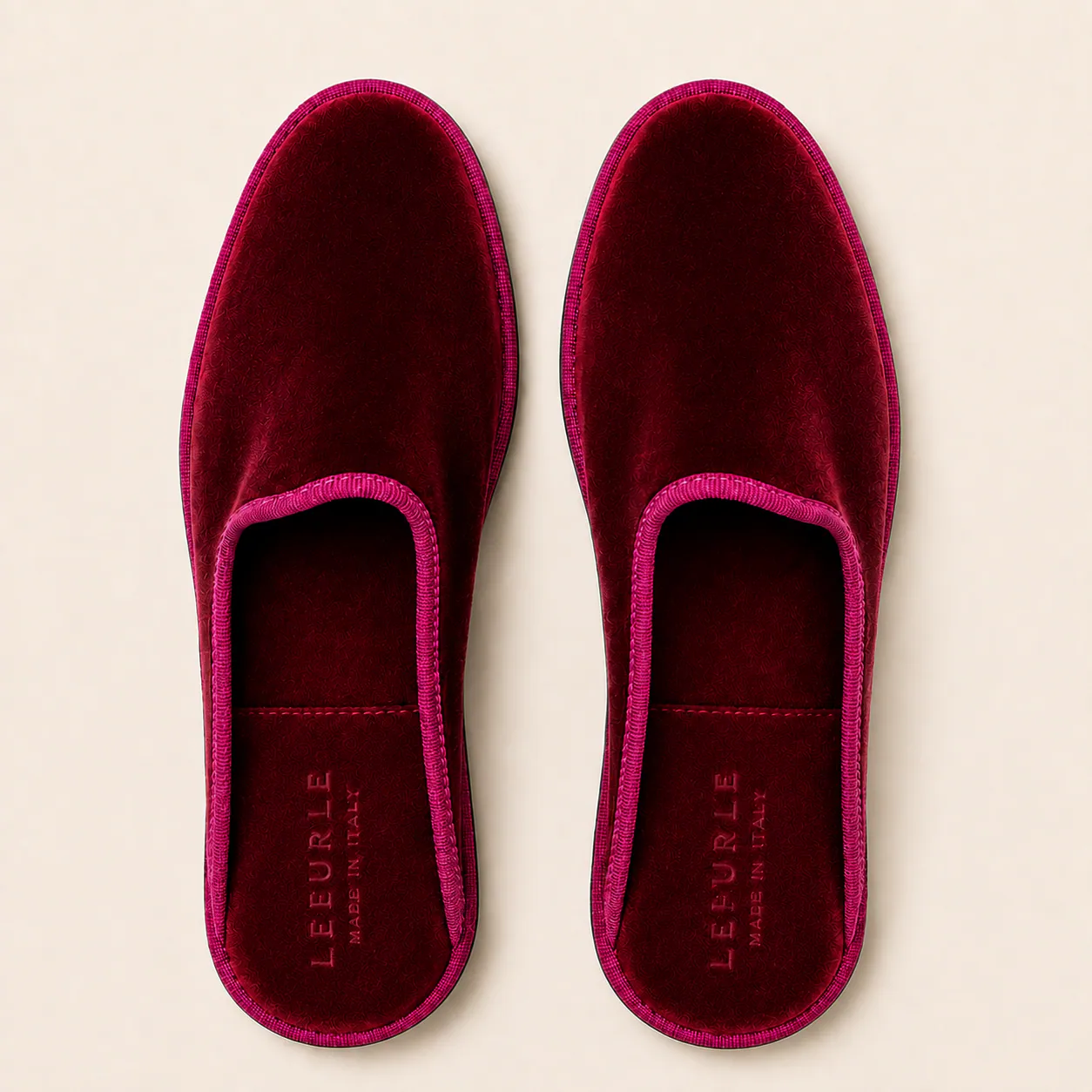 MIRA Rosso Fuchsia, pair, from above