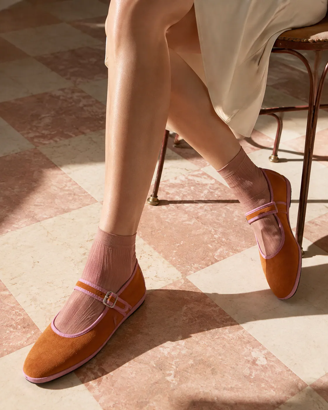 BIBA Caramello, worn